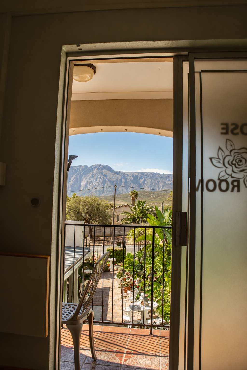 Mountain view from the Rose room entrance